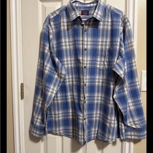 UNTUCKit Men's Blue and White Checkered Shirt
